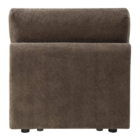 Theodore - Modular Armless Chair - Brown Chenille