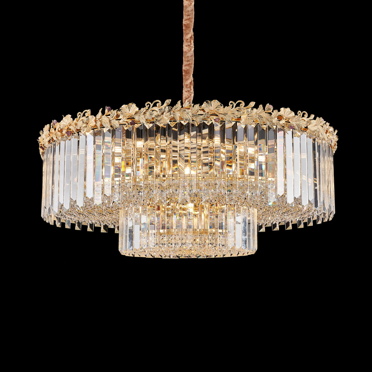 Marquise - 28-Light Round Chandelier - Gold