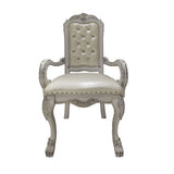 Dresden - Synthetic Leather Arm Chair (Set of 2) - Bone White