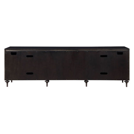 Diya - Console Cabinet - Forged Bronze & Espresso