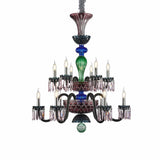 Michael Amini Lighting - Noir 12-Light Traditional Crystal Chandelier - Black