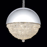 Michael Amini Lighting - Eclipse LED Crystal And Metal Chandelier - Silver