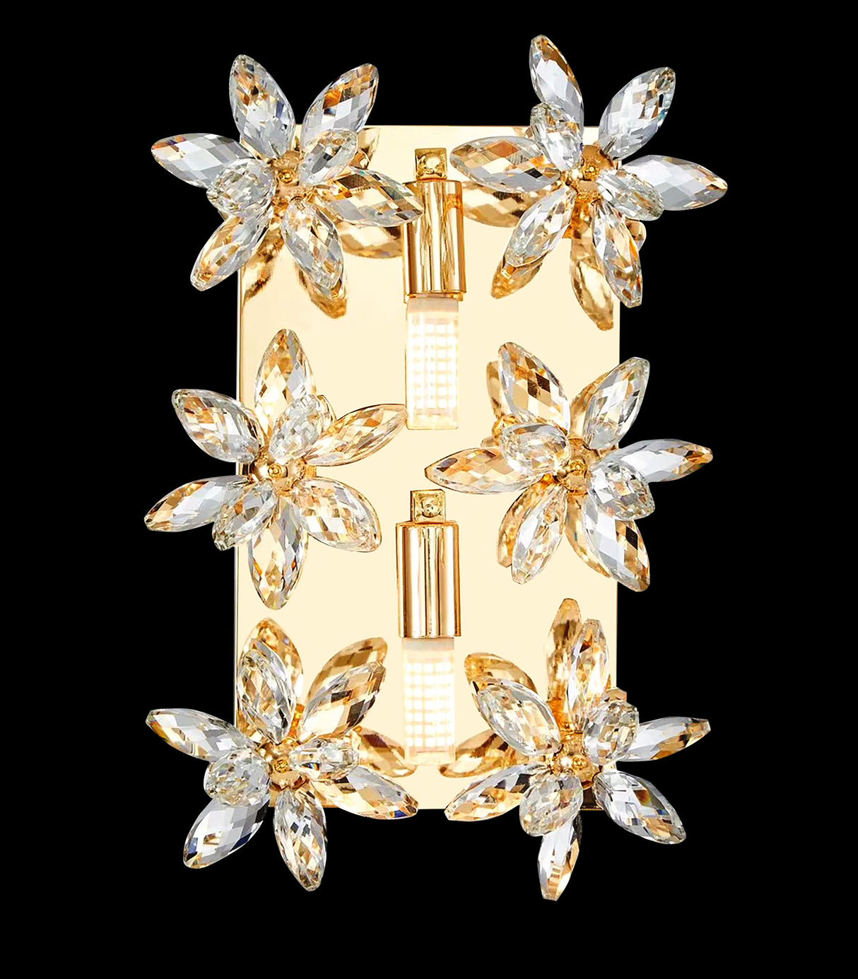 Michael Amini Lighting - Daisy Crystal Wall Sconce - Gold