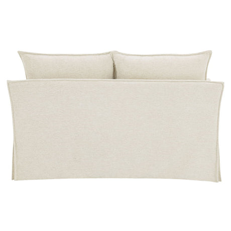 Shane - Loveseat With 2 Pillows - Beige Linen