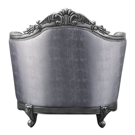 Ariadne - Chair With Pillow - Fabric & Platinum