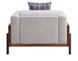 Pelton - Chair With Pillow - Fabric & Walnut