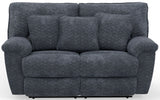 Paxon - Deep Seat Power Reclining Loveseat With Power Adjustable Headrest - Smoke