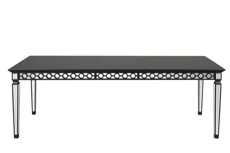 Varian II - Dining Table - Mirrored & Black