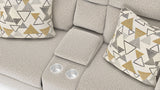 Micah - Power Headrest Power Deep Seat Reclining Console Loveseat - Oatmeal
