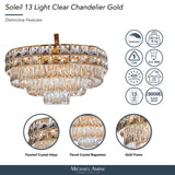 Michael Amini Lighting - Soleil 13-Light Crystal Chandelier - Gold