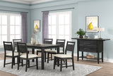 Sable Crest - 5 Piece Set (Rectangle Dining Table & 4 Chairs) - Black