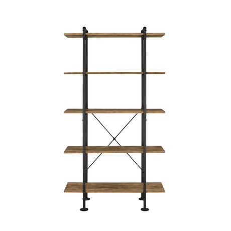 Nefo - Bookshelf - Rustic Oak & Black