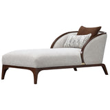 Houston - Chaise - Pebble / Walnut