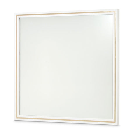 Palm Gate - Wall Mirror - Cloud White