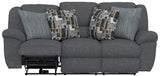 Trifecta - Sofa With 3 Recliners and Drop Down Table