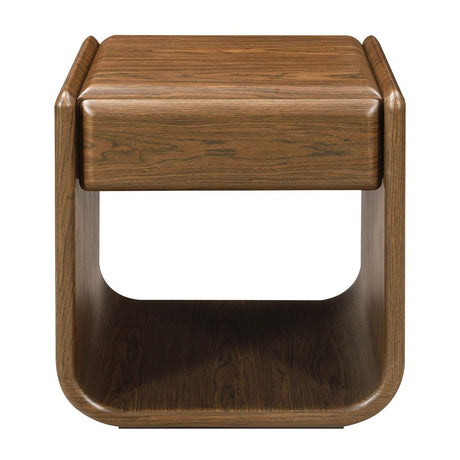 Lanza - End Table With Drawer - Dark Walnut