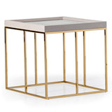 Carmela - Side Table - Shimmer Ivory