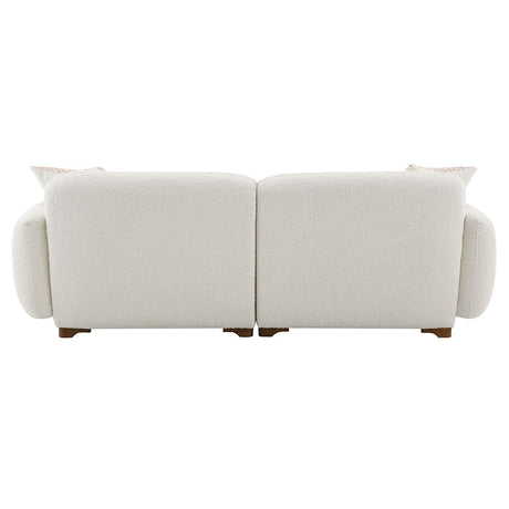 Darius - Sofa With 2 Pillows - Beige Boucle