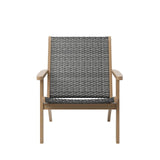 Radius - Patio Wood And Wicker Side Chair (Set of 2) - Gray