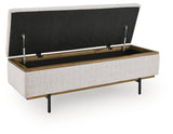 Dettaford Next-Gen Nuvella - Storage Bench - Stone