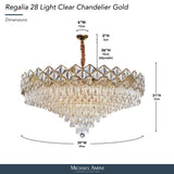 Michael Amini Lighting - Regalia 28-Light Crystal Chandelier - Gold