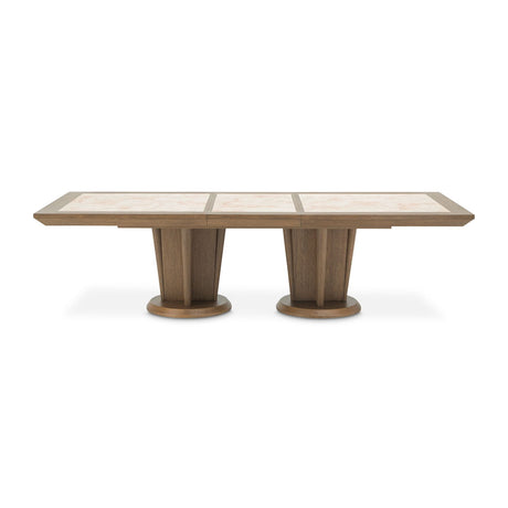 Portrait - Wide Rectangular Dining Table - Sienna Brown