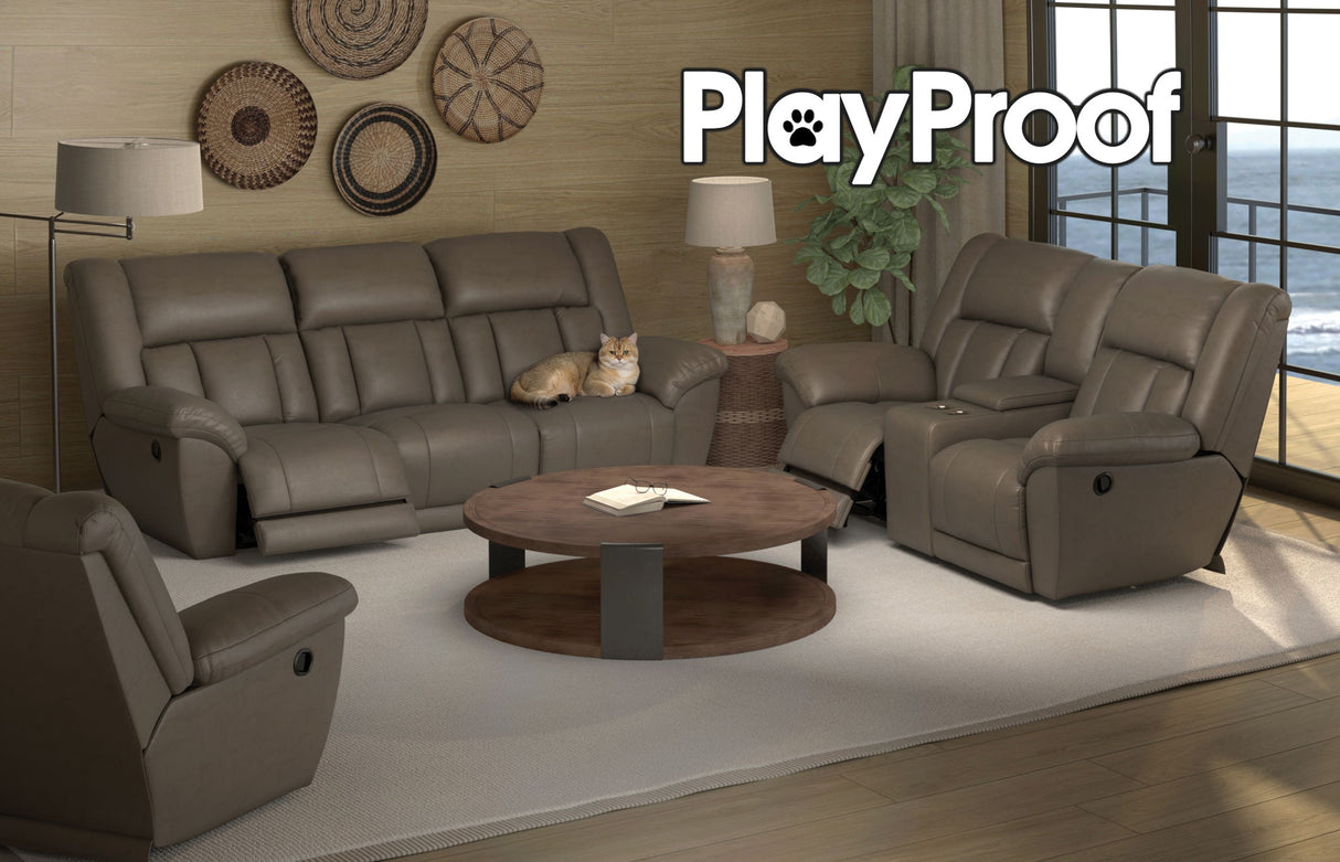 Sentinel - Lay Flat Reclining Loveseat With Extended Ottoman