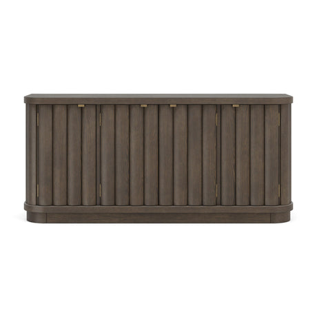 Darimore - Extra Large TV Stand - Burnished Brown