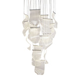 Michael Amini Lighting - Sheer Waves 18-Light Modern LED Chandelier - Chrome