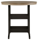 Fairen Trail - 5 Pc. - Dining Set with 4 Chairs - Black / Driftwood