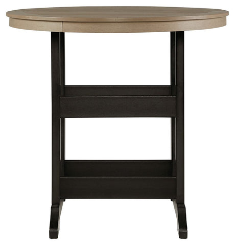 Fairen Trail - 5 Pc. - Dining Set with 4 Chairs - Black / Driftwood