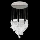 Michael Amini Lighting - Sheer Waves 18-Light Modern LED Chandelier - Chrome