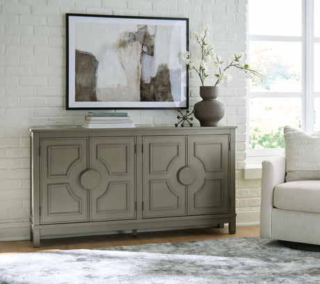 Darlock - Accent Cabinet - Warm Gray