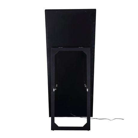 Noralie - 63" X 26" Floor Mirror - Mirrored & Faux Diamonds