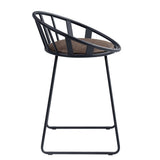 Zudora - Counter Height Chair (Set of 2) - Synthetic Leather & Black