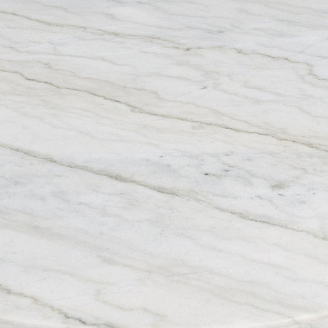 Zaidee - Coffee Table With Marble - Marble Top & Nickel