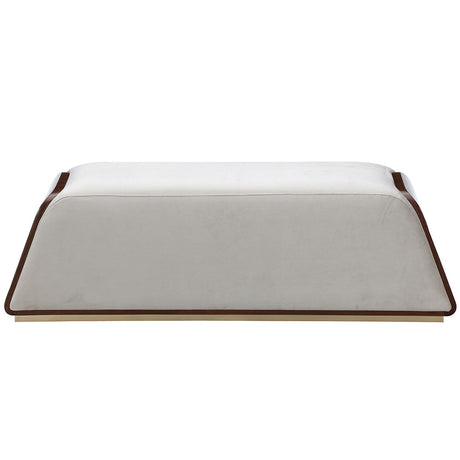 Houston - Accent Bench - Porcini / Walnut