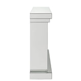 Nysa - 42" Fireplace - Mirrored & Faux Crystals