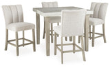 Larawyn - 5 Pc. - Counter Height Dining Table And 4 Barstools - Bisque