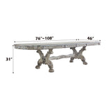 Dresden - 31" Dining Table - Vintage Bone White