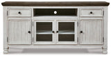 Havalance - Extra Large TV Stand - 4 Doors - Brown / Beige