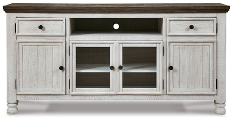 Havalance - Extra Large TV Stand - 4 Doors - Brown / Beige