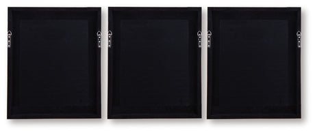 Hendridge - Wall Art Set (Set of 3) - Taupe / White