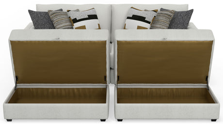 Trevor - Extra Deep Oversized Sofa With Included Storage Cocktail Ottoman