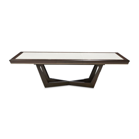 Belmont Place - Rectangular Dining Table - White / Dark Brown