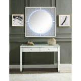 Noralie - Accent Mirror With LED - Mirrored, Faux Diamonds