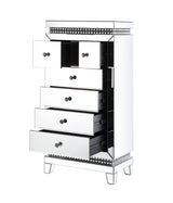 Lotus - Cabinet - Mirrored, Faux Ice Cube Crystals