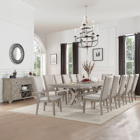 Rocky - Side Chair (Set of 2) - Fabric & Gray Oak