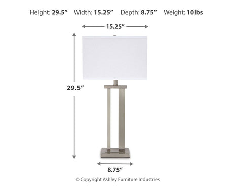 Aniela - Metal Table Lamp Set