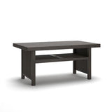 Mesa Valley - Rectangular Multi-Use Table With Umbrella Option - Dark Brown